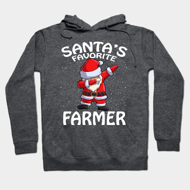 Santas Favorite Farmer Christmas Hoodie by intelus